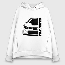 Толстовка оверсайз женская SUBARU Z, цвет: белый