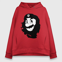 Толстовка оверсайз женская Che Mario, цвет: красный