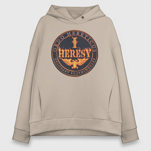 Женское худи оверсайз Ordo hereticus / Миндальный – фото 1