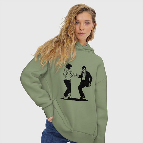 Женское худи оверсайз Грязные танцы Z / Авокадо – фото 3