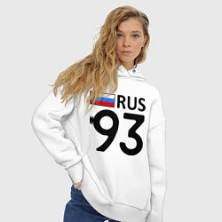 Толстовка оверсайз женская RUS 93, цвет: белый — фото 2