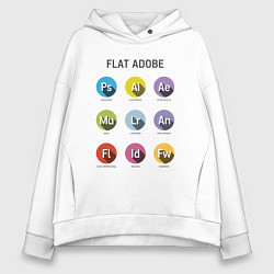 Женское худи оверсайз Flat Adobe