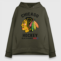 Женское худи оверсайз CHICAGO BLACKHAWKS NHL