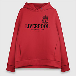 Толстовка оверсайз женская Liverpool FC, цвет: красный