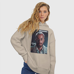 Толстовка оверсайз женская Голяк Brassic Винни, цвет: миндальный — фото 2