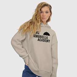 Толстовка оверсайз женская Umbrella academy, цвет: миндальный — фото 2
