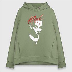 Толстовка оверсайз женская Playboi Carti Whole Lotta Red, цвет: авокадо