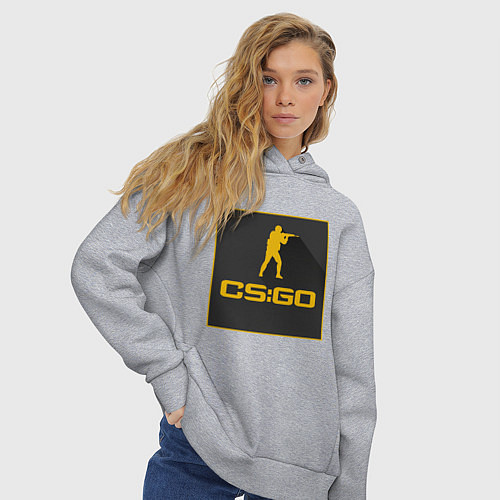 Женское худи оверсайз CS GO Z / Меланж – фото 3