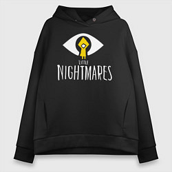 Толстовка оверсайз женская LITTLE NIGHTMARES, цвет: черный