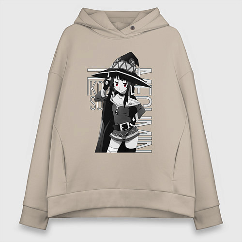 Женское худи оверсайз Мегумин / Миндальный – фото 1