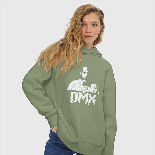 Женское худи оверсайз DMX Rapper / Авокадо – фото 3