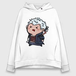 Толстовка оверсайз женская Baby Nero, цвет: белый