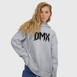 Толстовка оверсайз женская DMX Logo Z, цвет: меланж — фото 2