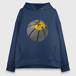 Толстовка оверсайз женская Wu-Tang Basketball, цвет: тёмно-синий