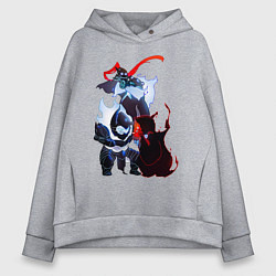 Толстовка оверсайз женская Shadows, цвет: меланж