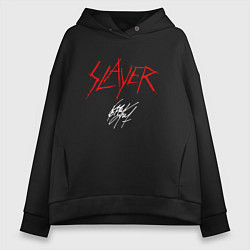 Толстовка оверсайз женская Slayer: Kerry King, цвет: черный