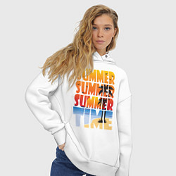 Толстовка оверсайз женская SUMMER TIME, цвет: белый — фото 2