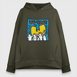 Толстовка оверсайз женская Wu-Tang People, цвет: хаки