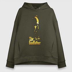 Толстовка оверсайз женская Крестный отец the godfather, цвет: хаки