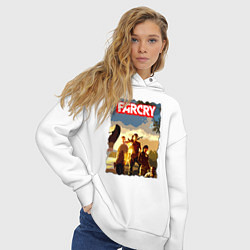 Толстовка оверсайз женская FARCRY TROPIC 3, цвет: белый — фото 2