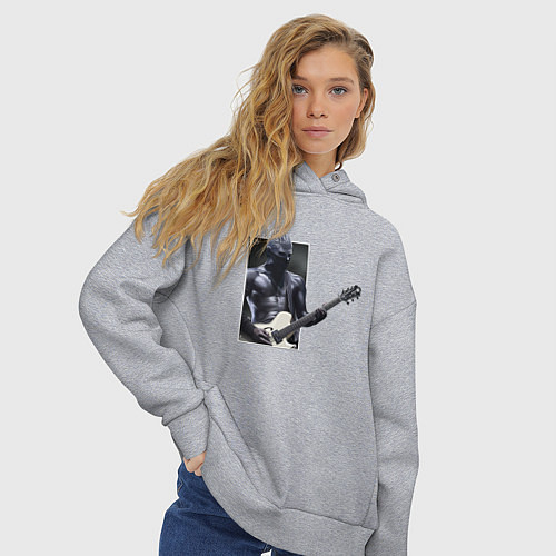 Женское худи оверсайз Уэс / Меланж – фото 3