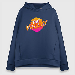 Толстовка оверсайз женская The Valley - Suns, цвет: тёмно-синий