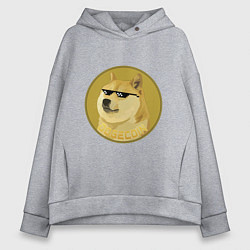 Женское худи оверсайз Dogecoin