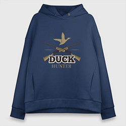 Толстовка оверсайз женская Duck hunter, цвет: тёмно-синий
