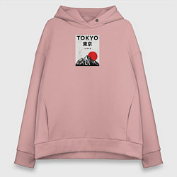 Толстовка оверсайз женская Tokyo, цвет: пыльно-розовый