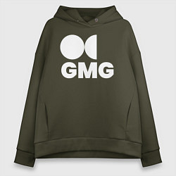 Толстовка оверсайз женская GMG, цвет: хаки