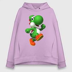 Толстовка оверсайз женская 3d Yoshi, цвет: лаванда