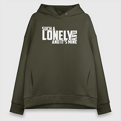 Толстовка оверсайз женская Lonely Day - System Of A Down, цвет: хаки