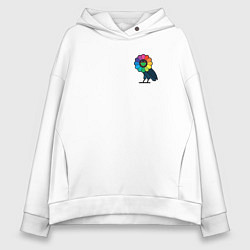Толстовка оверсайз женская Murakami X Drakes OVO, цвет: белый