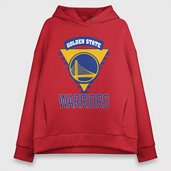 Толстовка оверсайз женская Golden State Warriors Голден Стейт НБА, цвет: красный