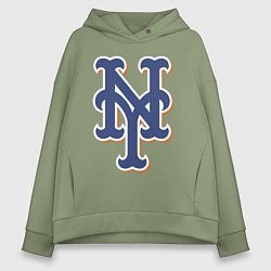 Женское худи оверсайз New York Mets - baseball team