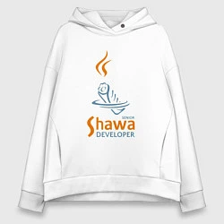 Толстовка оверсайз женская Senior Shawa Developer, цвет: белый