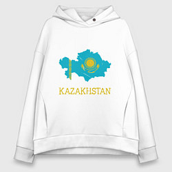 Женское худи оверсайз Map Kazakhstan