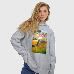 Толстовка оверсайз женская Игра: Forza Horizon 5, цвет: меланж — фото 2