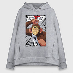 Толстовка оверсайз женская Onizuka gorilla, цвет: меланж