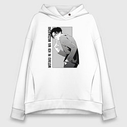 Толстовка оверсайз женская Хиротака Нифудзи, цвет: белый
