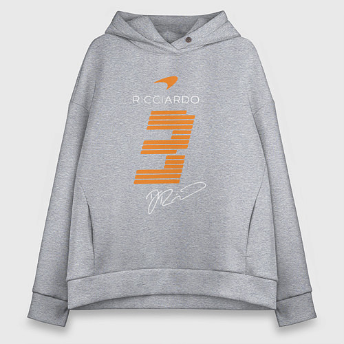 Женское худи оверсайз Ландо Норрис 4 формула / Меланж – фото 1