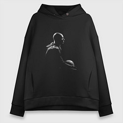 Толстовка оверсайз женская Kobe Lakers, цвет: черный