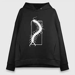 Толстовка оверсайз женская Токийский Гуль арт, цвет: черный