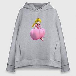 Толстовка оверсайз женская Принцесса Персик Super Mario Beauty, цвет: меланж