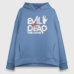 Толстовка оверсайз женская Logo Evil Dead in the blood, цвет: мягкое небо