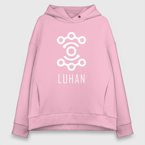 Женское худи оверсайз Exo LUHAN / Светло-розовый – фото 1