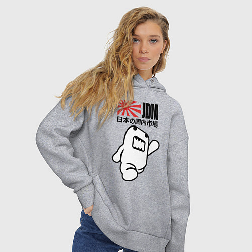 Женское худи оверсайз JDM Japan / Меланж – фото 3