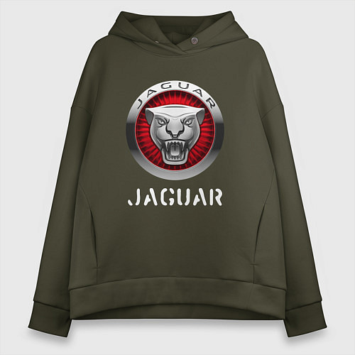 Женское худи оверсайз JAGUAR Jaguar / Хаки – фото 1