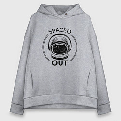 Толстовка оверсайз женская Spaced Out Кайфую, цвет: меланж