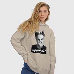 Толстовка оверсайз женская The Prodigy - firestarter, цвет: миндальный — фото 2